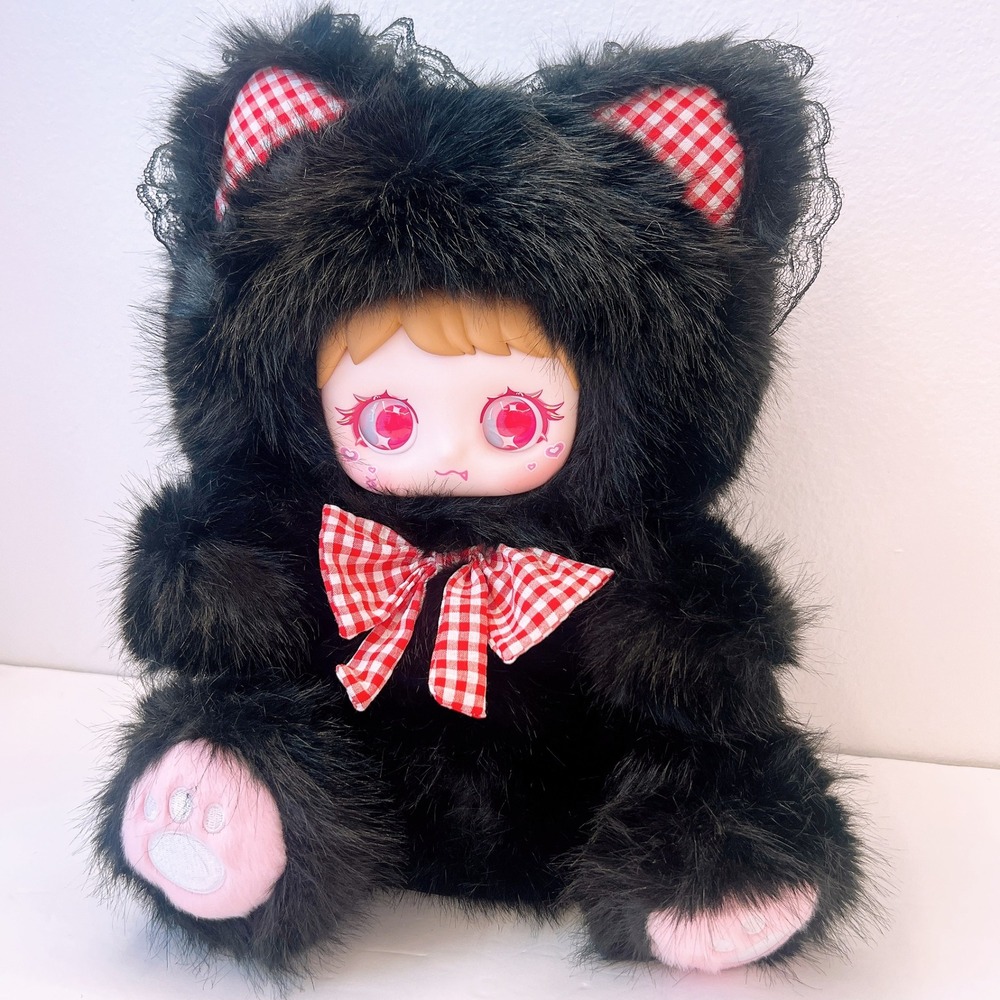 YUNNI 600% Together With You "Black Kitten + Two Set Special Glitter Eyes" Plush